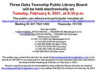 Library Board Meeting via Zoom