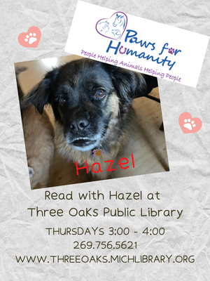 Read with Hazel @ the library Read with Hazel @ the library