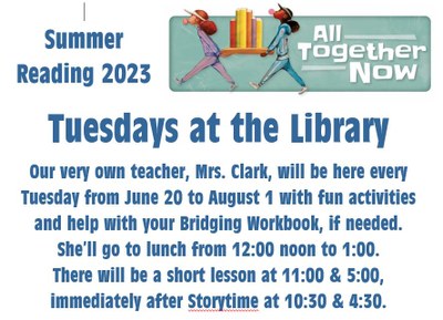 Tuesdays at the Library Tuesdays at the Library
